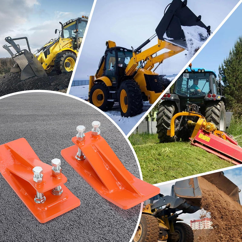 Jiayofwchi tractor bucket protector featuring secure bolt lock design to prevent loosening and ensure stable operation.